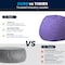 Flash Furniture Bean Bag Chair, 30 in W 30" L 18" H DG-BEAN-SMALL-SOLID-PUR-GG - alternate 6